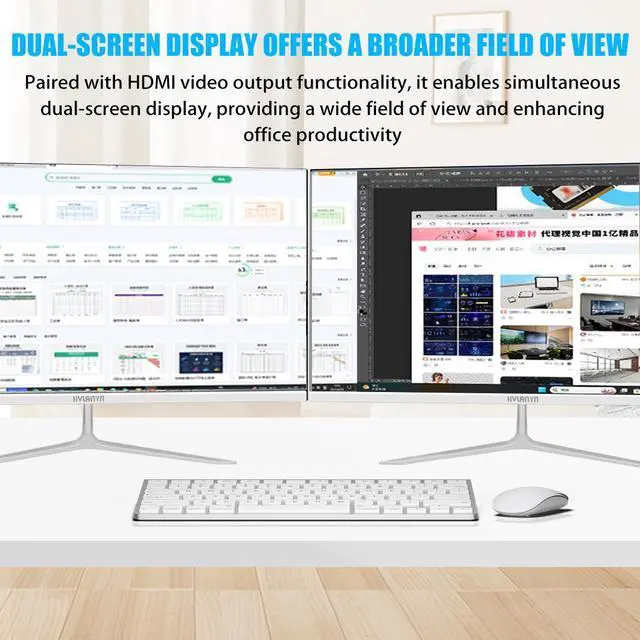 Alt view image 5 of 7 - HVLANYN All In One Computer PC Desktop Set I3-2310M Dual core four thread 2.3GHz 23.8 inch Brand New With SSD 256G