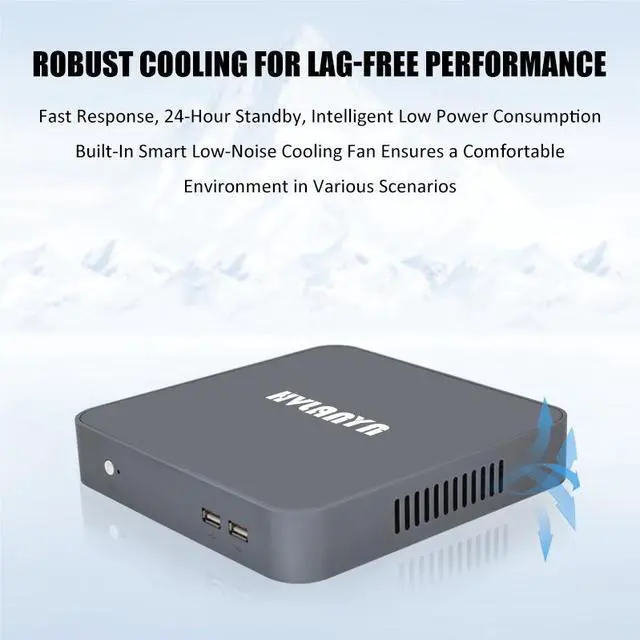 Alt view image 4 of 7 - HVLANYN Mini PC A103B,Windows 10 Home, 8GB RAM+ 256GB SSD Quad-Core and Four-Thread Mini Desktop Computers Micro Computer Tower, Wi-Fi 5G, BT 4.0 USB 2.0 for Business Home Office Intel Celeron N5095