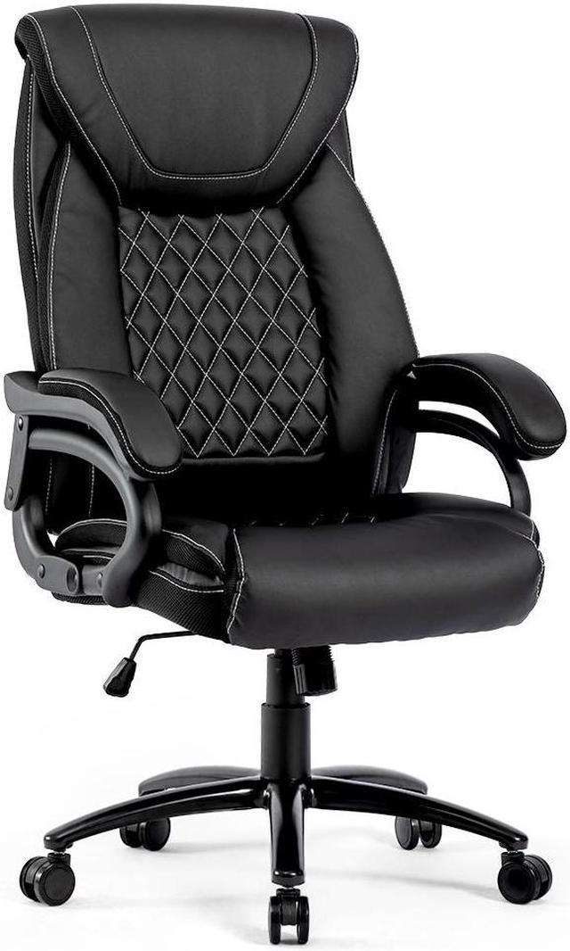 Modern Swivel Desk Chair, Office Chair, Waterproof and Silent PU Wheel, Ergonomic PP Seat Cushion Desk Chairs - Blue