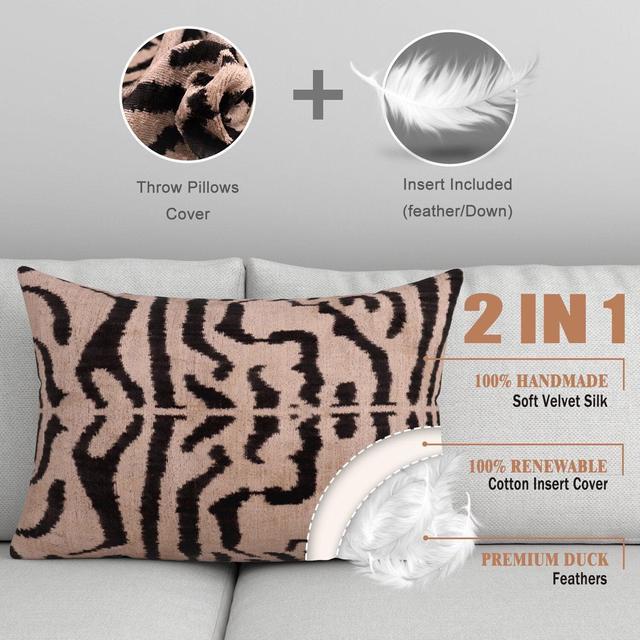 Canvello Soft Black And White Pillows For Couch, 16 x 16 in (40 x 40 cm)  in 2023