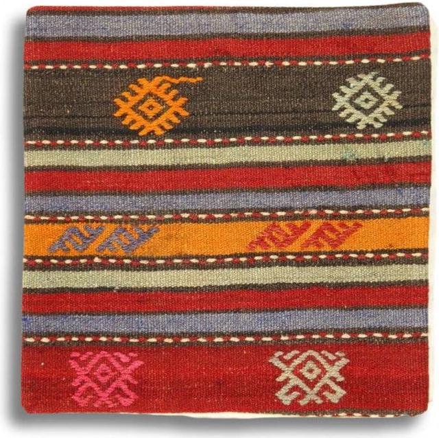 Canvello Vintage Hand Knotted Turkish Kilim Pillow - 20x 20