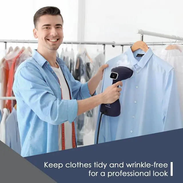 Alt view image 6 of 13 - Electrolux Portable Handheld Garment & Fabric Steamer, 1500 Watt Blue