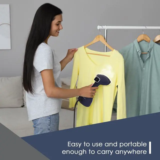 Alt view image 7 of 13 - Electrolux Portable Handheld Garment & Fabric Steamer, 1500 Watt Blue