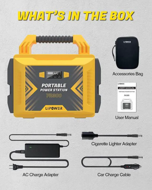 Alt view image 4 of 7 - 300W Portable Power Station, Average 25 Phone Recharges, 1-4 Nights for CPAP, 296Wh Portable Solar Powered Generator Battery Supply for RV Camping, Emergency, Power Outages