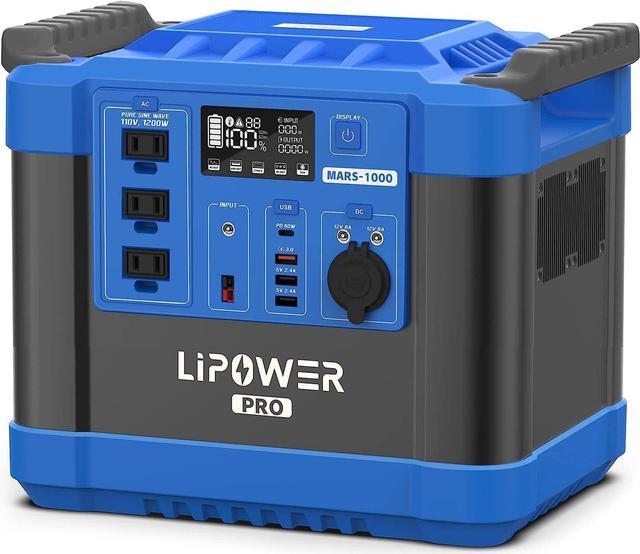 Portable Power Station 1200W/960Wh Solar Generator, VDL HS1200 LiFePO4  Battery Generator, for UPS, Outdoor, Camping, RV, Emergency 
