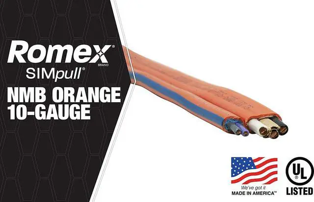 Alt view image 2 of 7 - Southwire 63948421 25' 10/3 with ground Romex brand SIMpull residential indoor electrical wire type NM-B; Orange