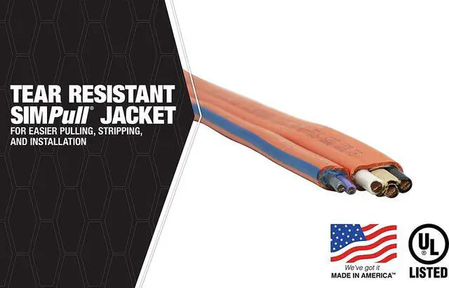 Alt view image 3 of 7 - Southwire 63948421 25' 10/3 with ground Romex brand SIMpull residential indoor electrical wire type NM-B; Orange