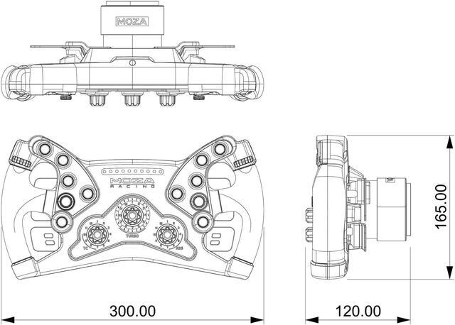 Alt view image 7 of 7 - MOZA Racing KS Steering Wheel