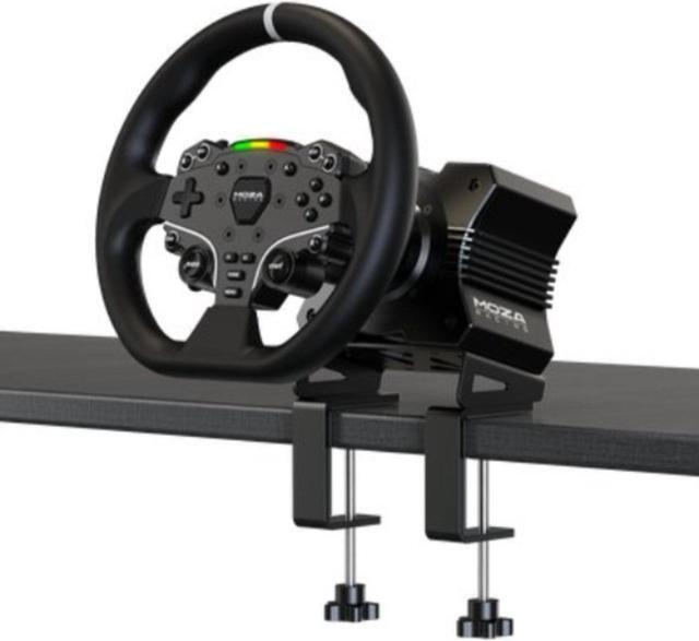 Alt view image 2 of 7 - MOZA R5 All-in-One PC Gaming Racing Simulator 3PCS Bundle: 5.5Nm Direct Drive Wheel Base, 11-inch Racing Wheel, Anti-Slip Pedals and a Desk Clamp, Cloud-based App Control