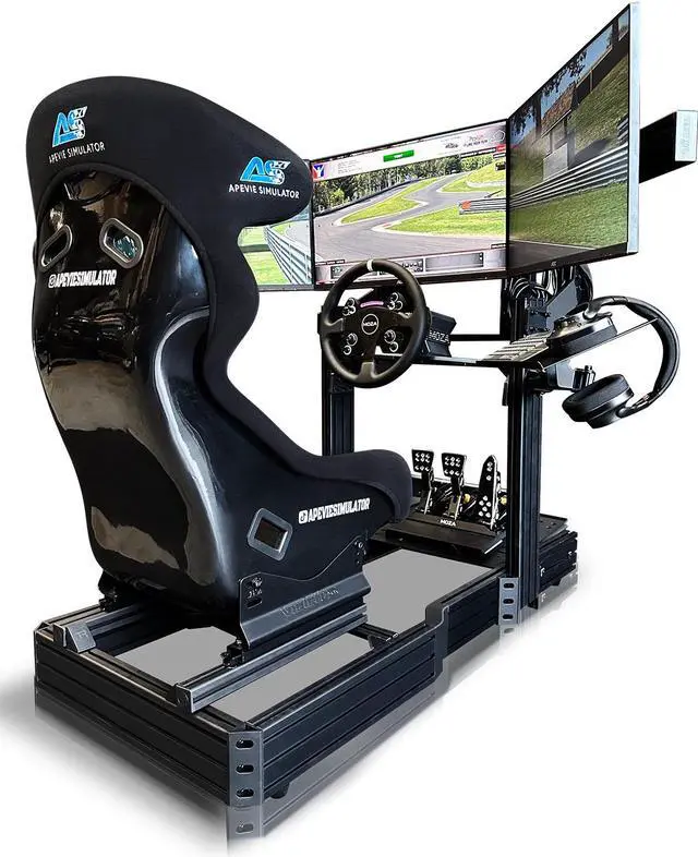 Alt view image 5 of 6 - Apevie Simulator - AS-M3 Sim Racing Seat - Black
