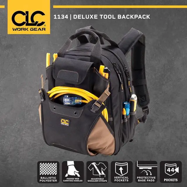 Alt view image 7 of 10 - CLC 1134 44-Pocket Tool Backpack