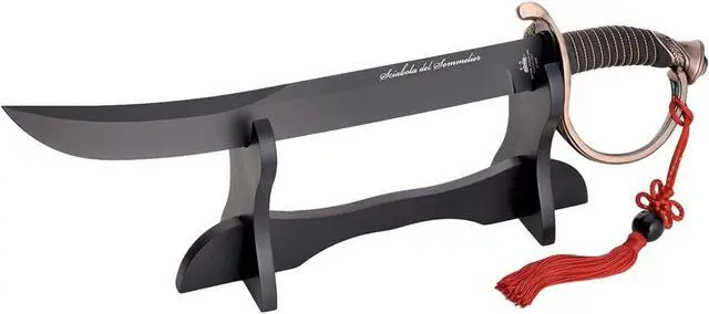 Alt view image 3 of 4 - Boker Due Cigni Sabre Sommelier, Stainless Steel Black PTFE Blade Coating, Black