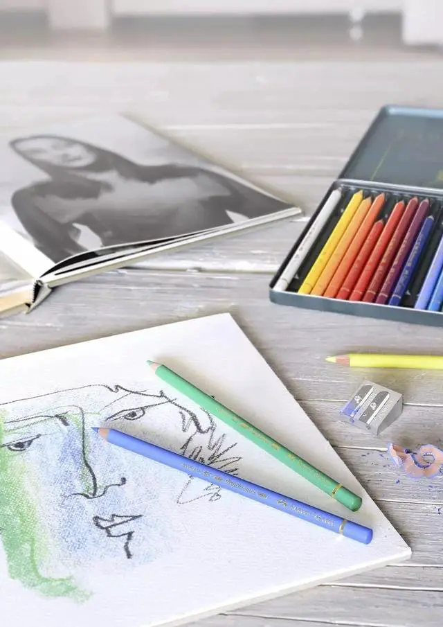 Alt view image 4 of 6 - Faber-Castell 24-Piece Polychromous Colored Pencil Set in Metal Tin