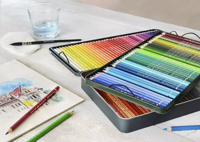 Alt view image 4 of 4 - Faber-Castell 120-Pieces Albrecht Durer Watercolor Pencil in Metal Tin