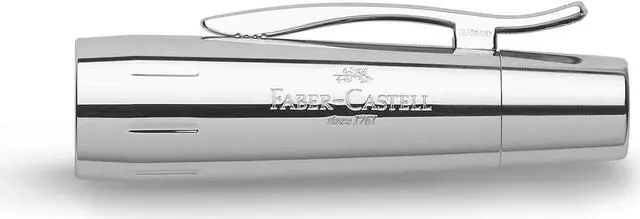 Alt view image 4 of 4 - Faber-Castell Emotion Wood and Polished Chrome Dark Brown Fountain Pen - Medium