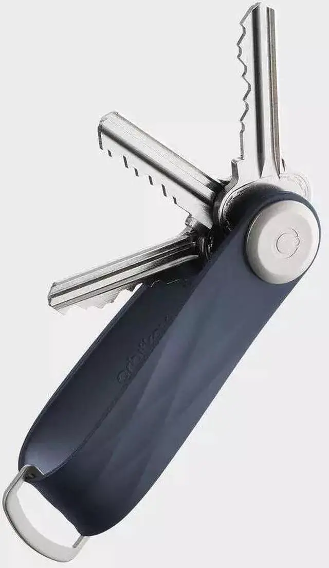 Main image of Orbitkey Slim Rubber Key Organizer, Weatherproof, Carry 2-7 Keys, Midnight Blue