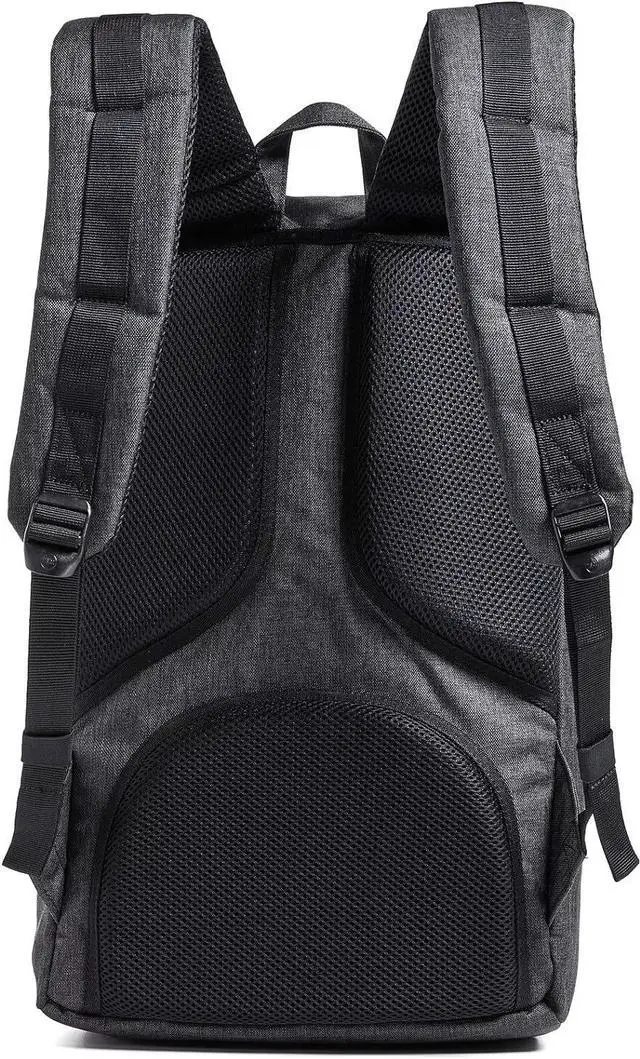 Alt view image 4 of 4 - Herschel Little America Laptop Backpack, Crosshatch/Black, Rubber, Classic 25.0L