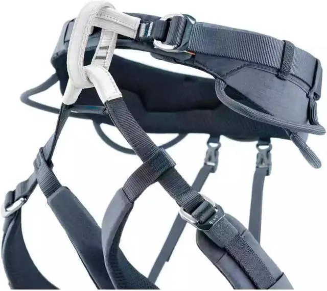 Alt view image 4 of 5 - Petzl Adjama Climbing Harness, Gray, Small