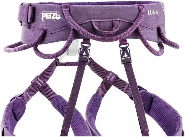 Alt view image 3 of 5 - Petzl Luna Climbing Harness, Plum, X-Small