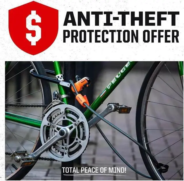 Alt view image 5 of 5 - Kryptonite Evolution Anti-Theft LITE Mini-6 Heavy Duty Bike U Lock, with Keys