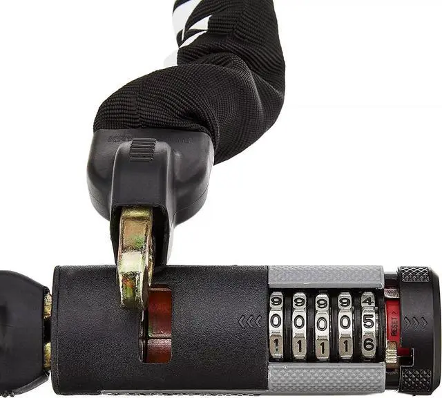 Alt view image 3 of 5 - Kryptonite Kryptolok 990 Combo Anti-Theft Bicycle Chain Lock, Black