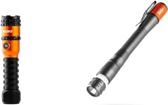 Alt view image 2 of 6 - NEBO Master Series Rechargeable LED Flashlights (3000 Lumen) and NEBO Inspector 500+ Pen Light (500 Lumen)