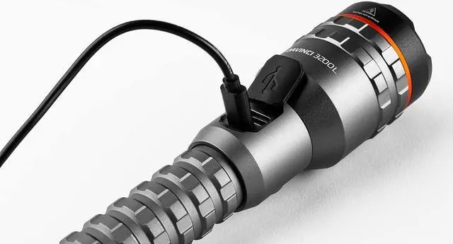 Alt view image 2 of 3 - Nebo Davinci Powerful 3200 Lumen Rechargeable and Waterproof Handheld Flashlight and Power Bank