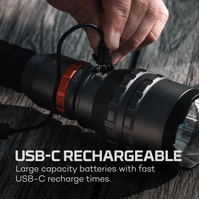 Alt view image 3 of 5 - NEBO Davinci Powerful, Rechargeable and Waterproof Handheld Flashlight and Power Bank