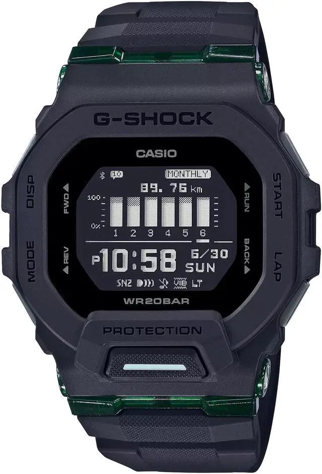 Main image of Casio GBD-200UU-1 Men's G-Shock G-Squad Digital Dial Watch, Resin Band - Black