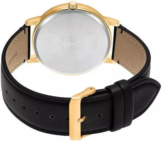 Alt view image 4 of 5 - Casio MTP- B120Gl-7AVDF Men's Leather Analog White Dial Watch with Black Strap