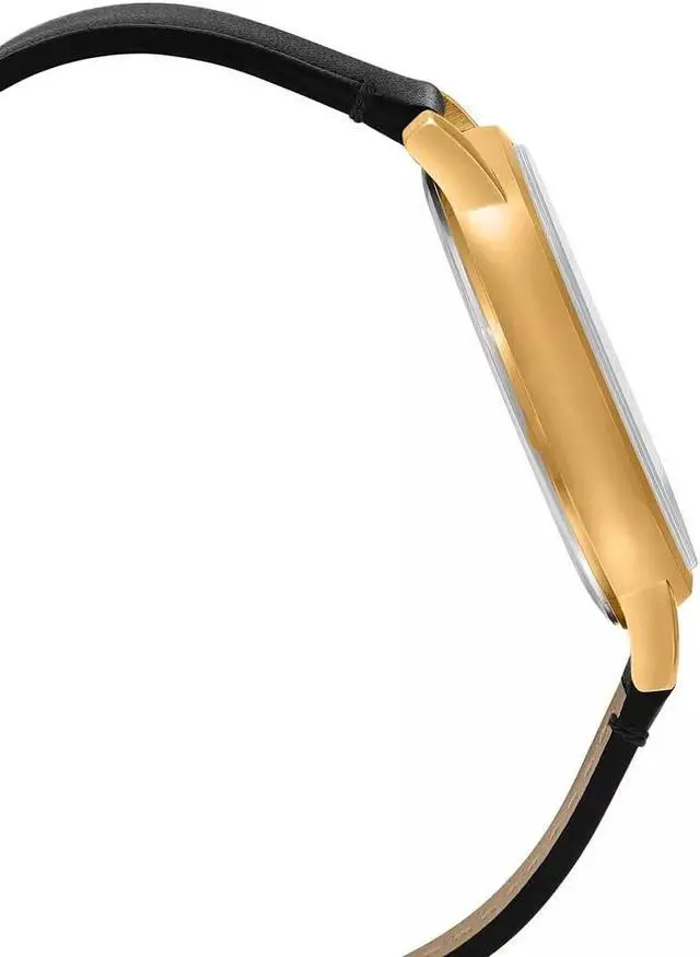 Alt view image 3 of 5 - Casio MTP- B120Gl-7AVDF Men's Leather Analog White Dial Watch with Black Strap