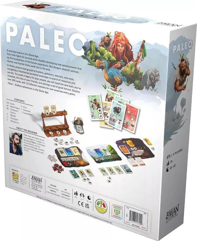 Alt view image 2 of 6 - Z-Man Games Paleo Board Game for Kids & Adults, 45-60 Minute Playtime