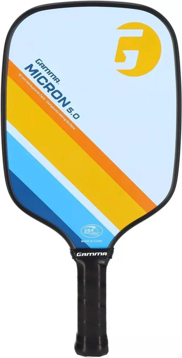 Main image of Gamma Micron 5.0 Pickelball Paddle, Blue & Orange