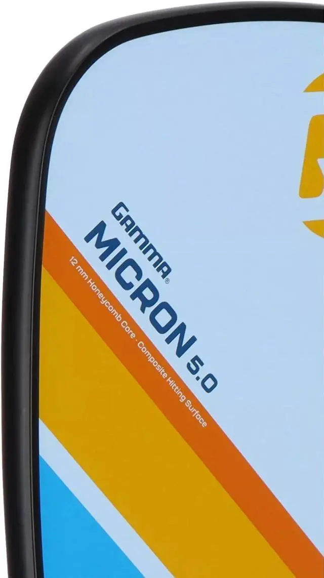 Alt view image 2 of 5 - Gamma Micron 5.0 Pickelball Paddle, Blue & Orange
