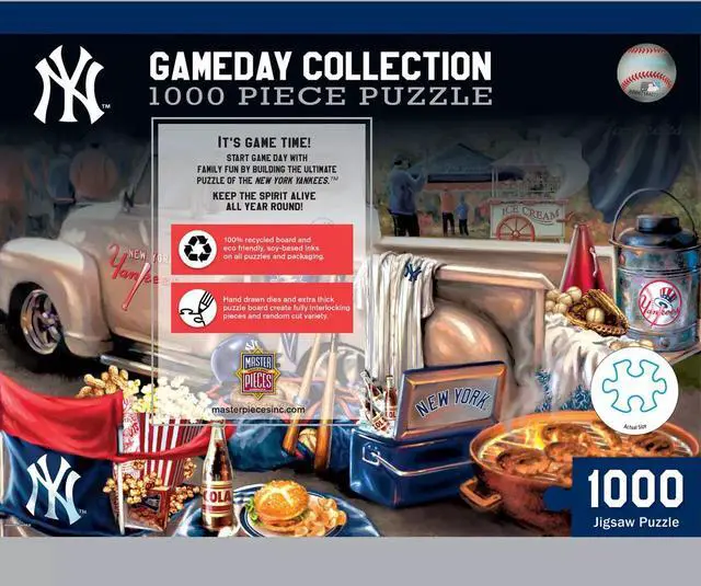 Alt view image 2 of 3 - Masterpieces New York Yankees Gameday 1000-Pieces Puzzle