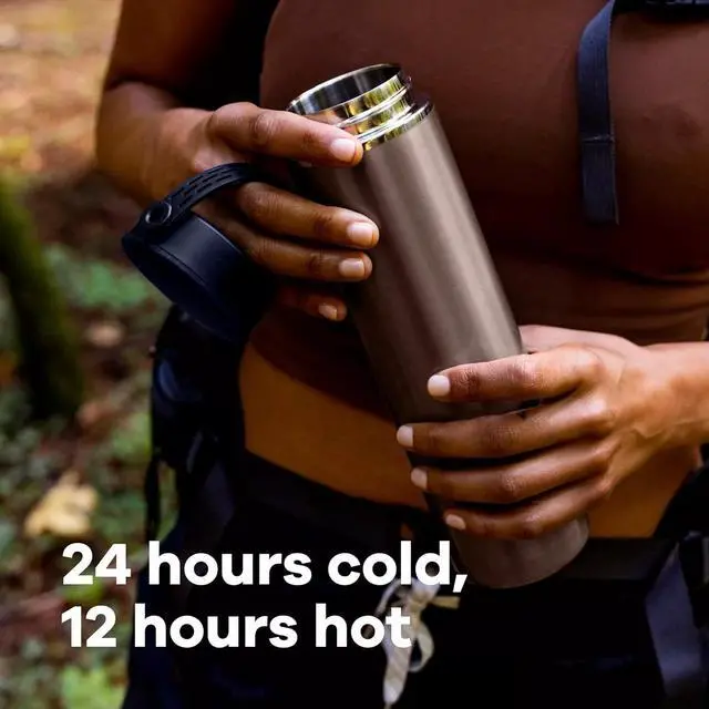 Alt view image 2 of 4 - Hydro Flask Insulated Lightweight Wide Mouth Trail Series, 32oz - Obsidian
