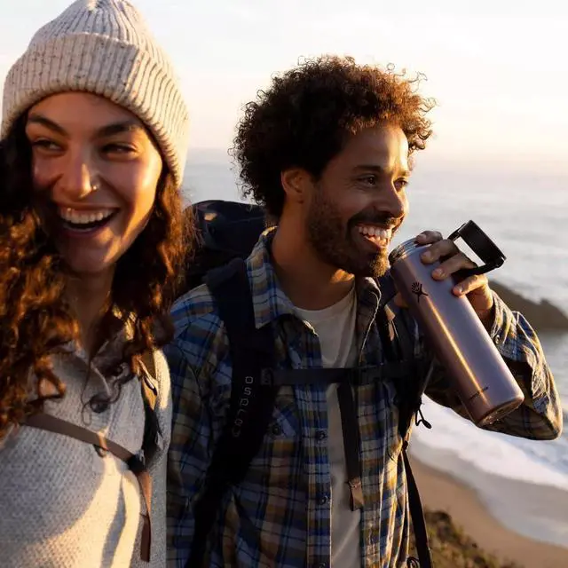 Alt view image 2 of 7 - Hydro Flask Insulated Lightweight Wide Mouth Trail Series, 40oz - Obsidian