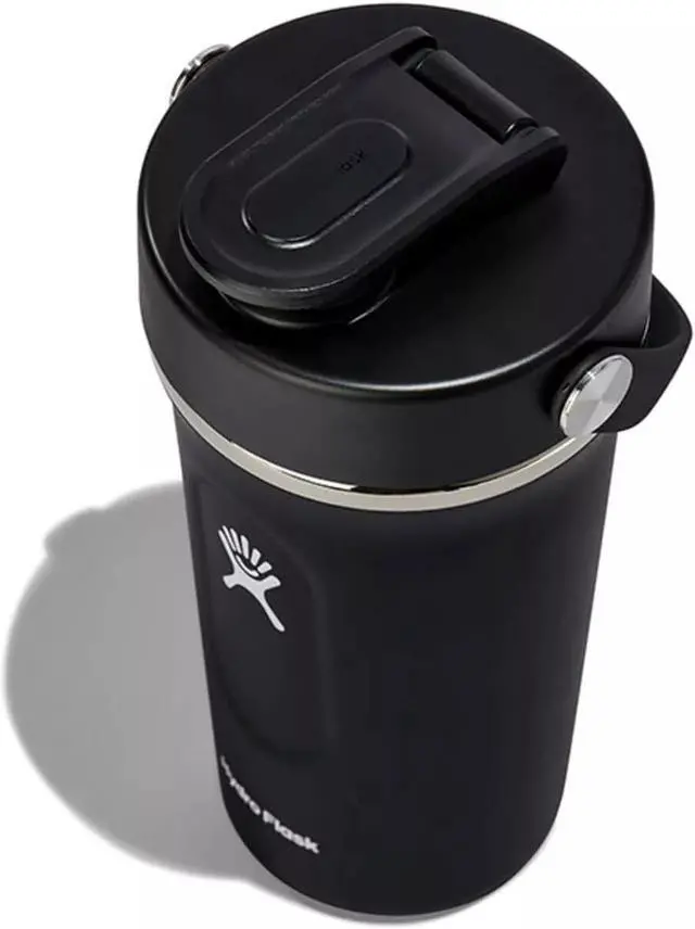 Alt view image 2 of 4 - Hydro Flask Double Wall Vacuum Insulation Shaker Bottle, 24oz - Black