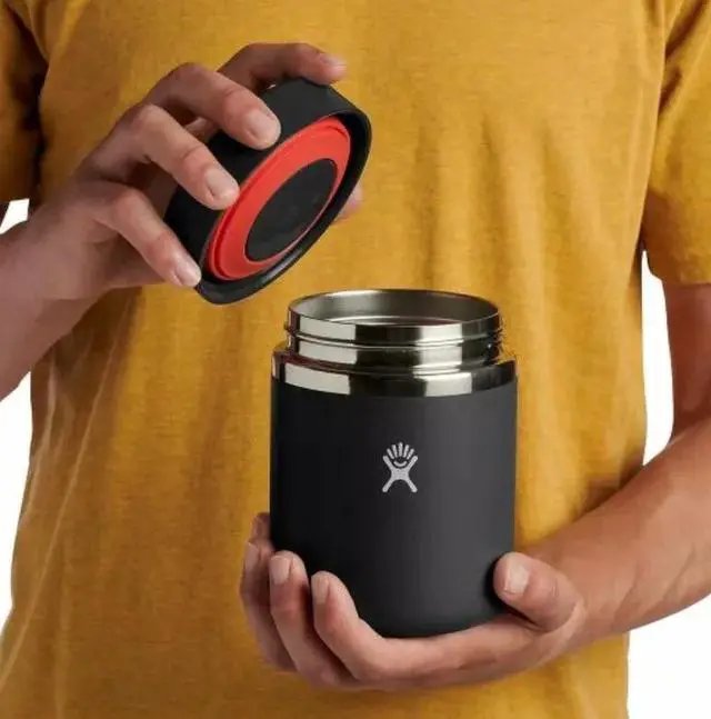 Alt view image 2 of 8 - Hydro Flask Unisex Double Wall Vacuum Insulated Food Jar, 28 oz - Black