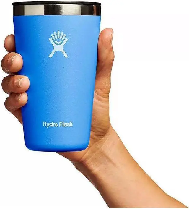 Alt view image 4 of 7 - Hydro Flask Insulated Tumbler with Lid and Double Wall, 16 oz - Cascade Blue