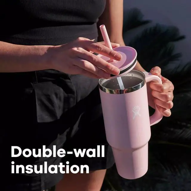 Alt view image 3 of 5 - Hydro Flask Insulated Tumbler with Lid and Double Wall, 32 oz - Black