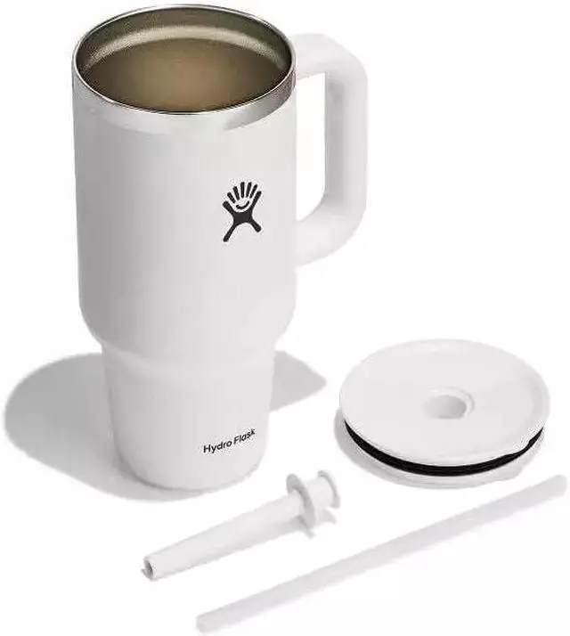 Alt view image 3 of 4 - Hydro Flask Insulated Tumbler with Lid and Double Wall, 32 oz - White