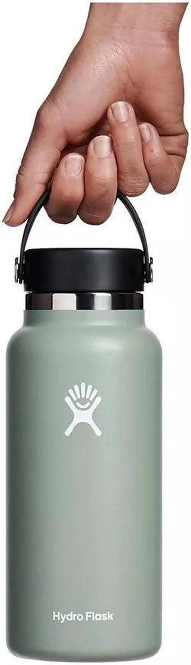 Alt view image 2 of 6 - Hydro Flask Vacuum Insulated Wide Mouth Water Bottle, 32 oz - Agave