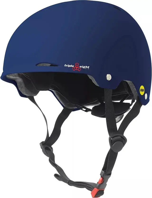 Main image of Triple Eight Gotham Dual Certified MIPS Skateboard/Bike Helmet, Blue Matte, L/XL