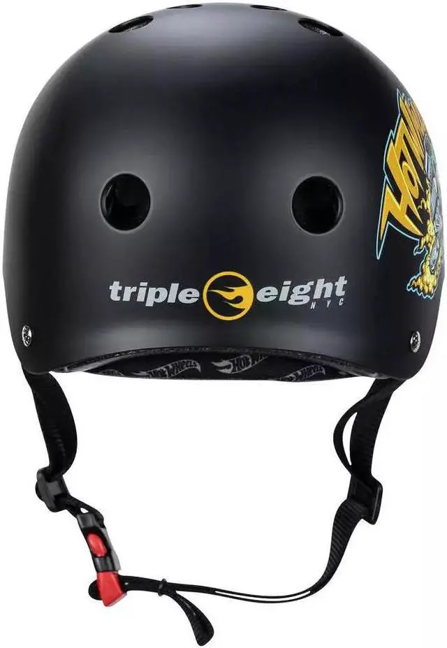 Alt view image 3 of 5 - Triple Eight The Certified Sweatsaver Helmet - Hot Wheels, Size Large/XLarge