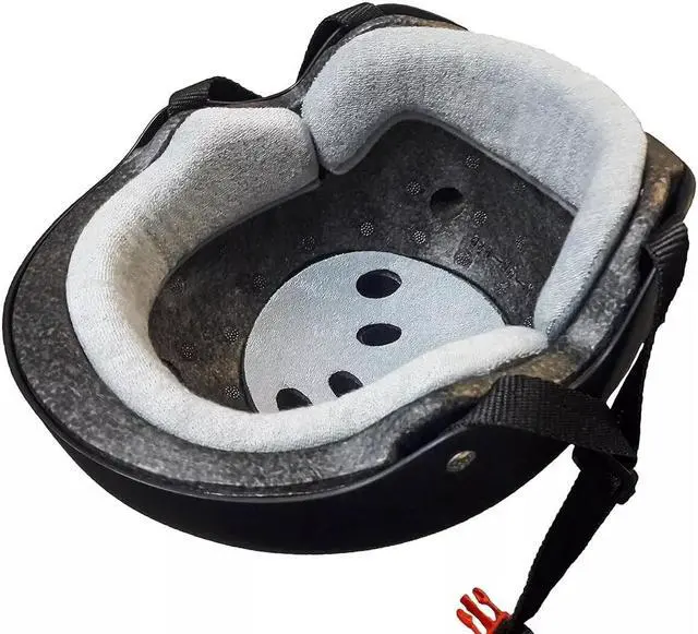 Alt view image 4 of 5 - Triple Eight Certified Adjustable Sweatsaver Helmet - Black Rubber, Size S/M