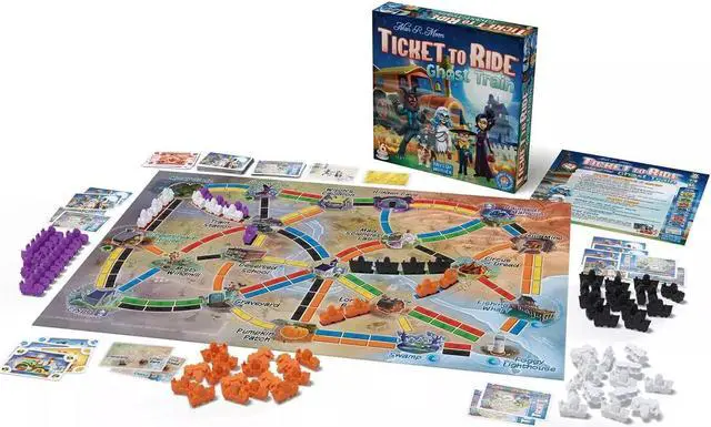 Alt view image 2 of 4 - Days of Wonder Ticket to Ride Ghost Train Board Game for 2-4 Players, Ages 6+