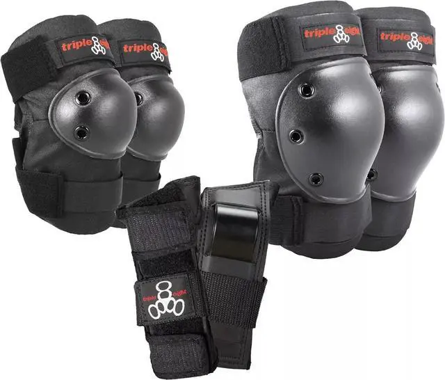 Main image of Triple Eight Saver Series Pads - Kneesaver/Elbowsaver/Wristsaver - Black, Medium