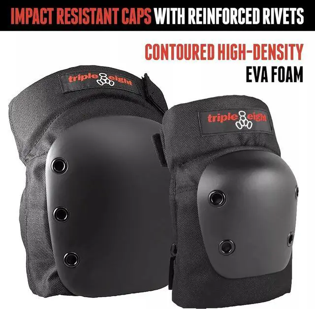 Alt view image 2 of 5 - Triple Eight 2Pack Adjustable Street Protective Elbow Pads - Black, Large