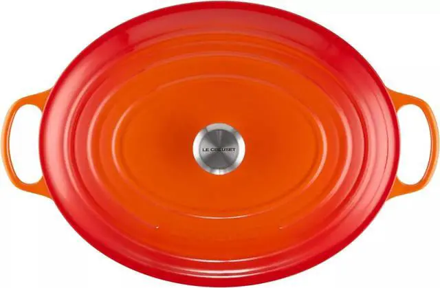 Alt view image 3 of 5 - Le Creuset Enamelled Cast Iron Signature Oval Dutch Oven, 15.5 qt, Flame